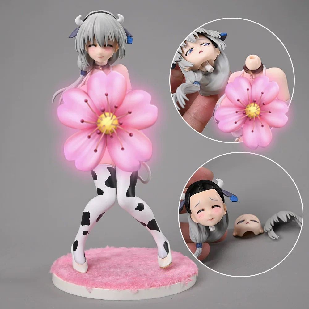 Uzaki School Girl อยากเล่น! Uzaki Moon Cow Pattern Bikini Boxed Figure Doll Jewelry