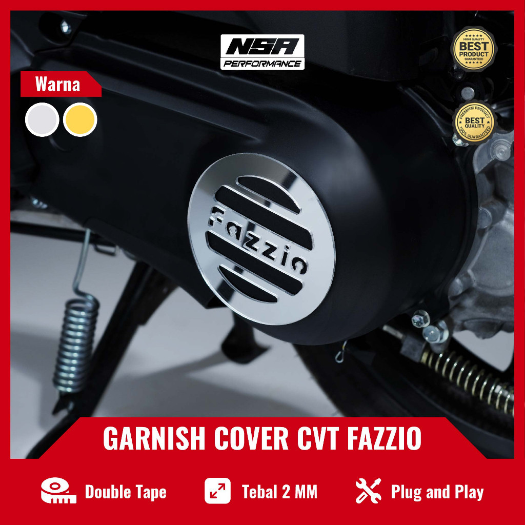 ฝาครอบ NSA CVT FAZIO 125 อุปกรณ์เสริมรถจักรยานยนต์ YAMAHA FAZZIO NSA PERFORMANCE