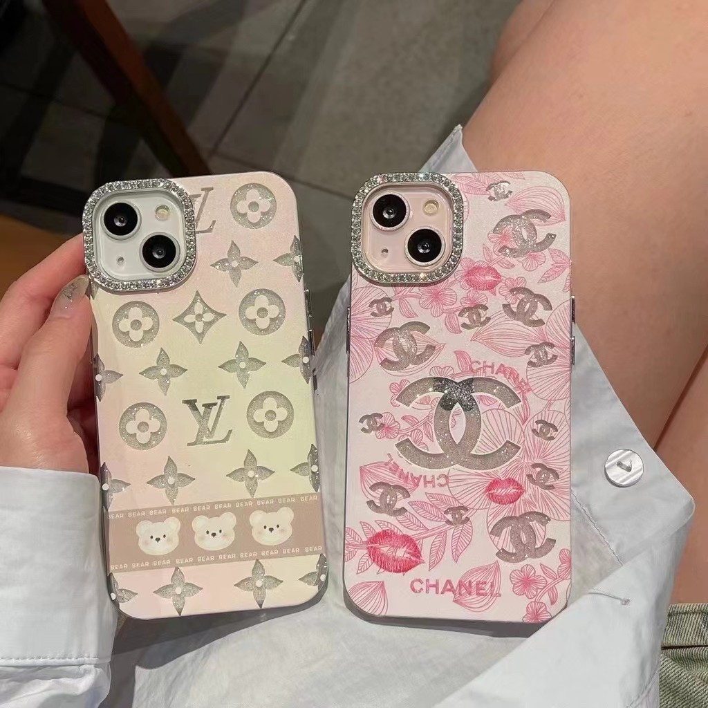 เคสiphone 15 pro max เคสโทรศัพท ์ กรอบเพชรลมหอมขนาดเล ็ กเหมาะสําหรับ iPhone 14 Promax 15 13 Promax 12 11 เคสโทรศัพท ์