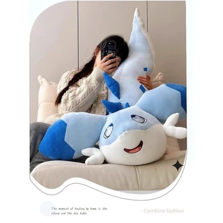 ยาวหมอนใหญ่ Kawaii Plushie เกม Palworld Chillet ตุ๊กตาตุ๊กตาโซฟานุ่มเครื่องประดับ Weasel มังกรน่ารักของเล่น