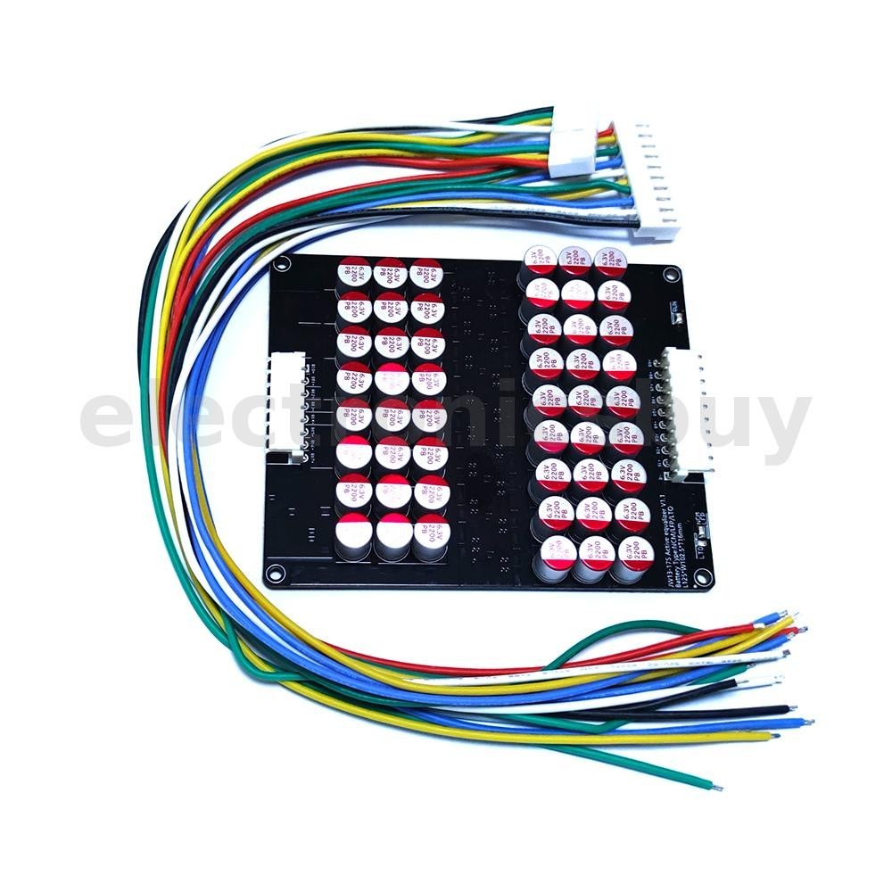 Active Equalizer Balancer 13-17S Capacitive Li-ion Lifepo4 LTO Battery Equalizer Energy Transfer