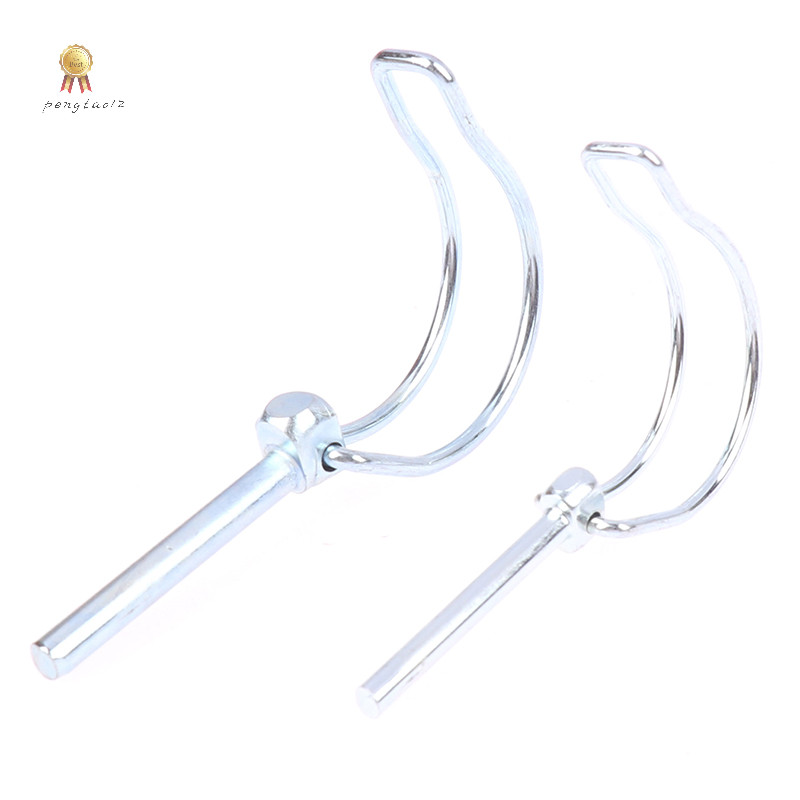 Pengatao12 D Pin M4.5 M6 M8 Safety Pin จักรยานรถเข็นเด็ก Cargo เรือ Hitch Hook คลิปสปริง Pin Double-line ล็อค Pin หู Pin ใหม่