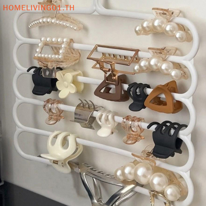 Onehome ผม Claw Storage Rack Organizer ขนาดใหญ ่ ความจุผู ้ ถือแขวนผนัง Hairpin แขวน Space al Storage Rack TH