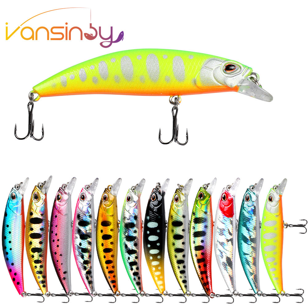Lure สําหรับตกปลา 6.5 ซม./6.5g Sinking Minnow Fishing Lure อุปกรณ์ตกปลา Ghost กุ้งน้ํายาวโยน Lure Hard เหยื่อตกปลา Tracle Minnow