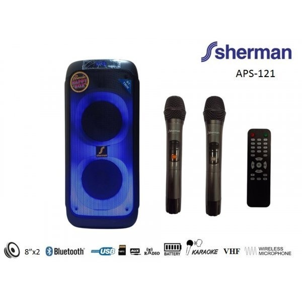 room_shop101 Sherman ลำโพงอเนกประสงค์ รุ่น APS-121 สีดำ