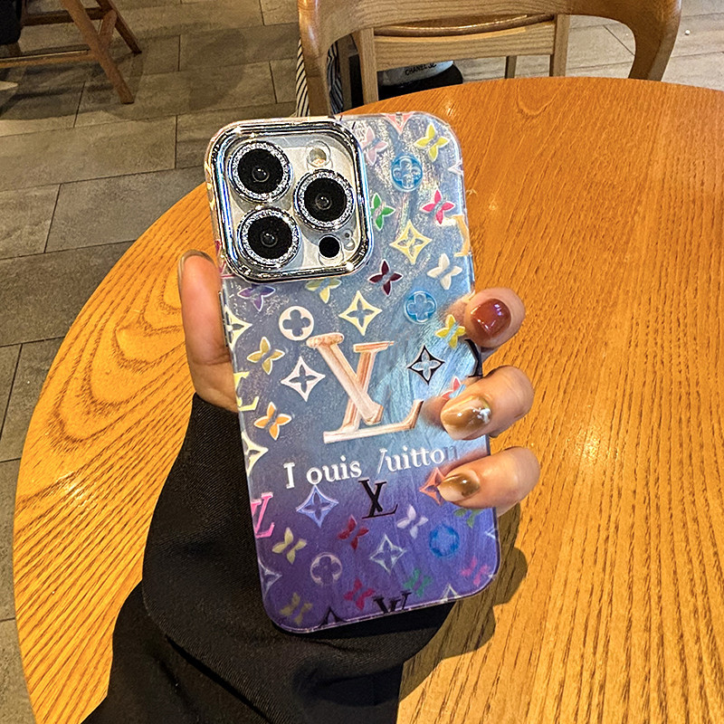 เคสไอโฟน16 15 14 13 12 11 Pro Max Case แบรนด์หรูกันกระแทกเลเซอร์ฮาร์ด Compatible เคส iPhone 16PM,16Plus,X/XS, XR,7+,8Plus