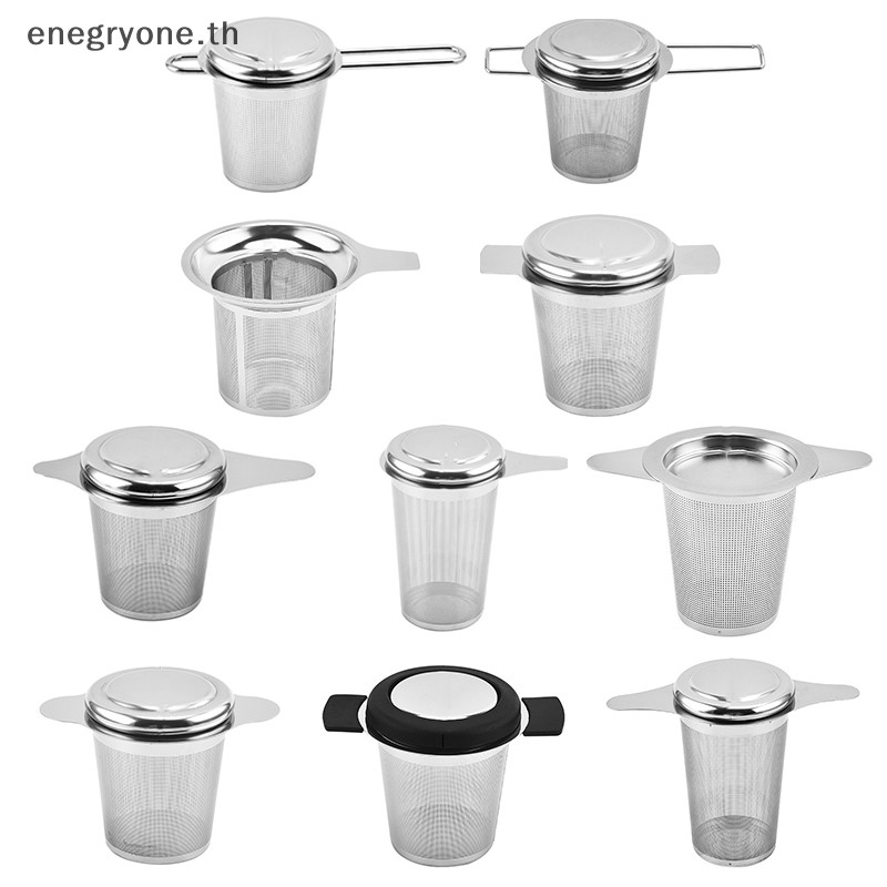 ร้อน & ที่ดีที่สุด 304 สแตนเลสกรองชานํามาใช้ใหม่ชาท่อระบายน้ําชา Infuser ใบชาเครื่องเทศกรองชาอุปกรณ์ครัว.