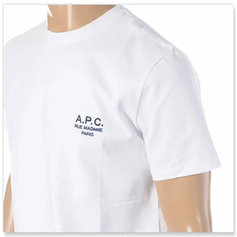 เสื้อยืดผ้าฝ้ายปักตัวอักษรโลโก้ APC