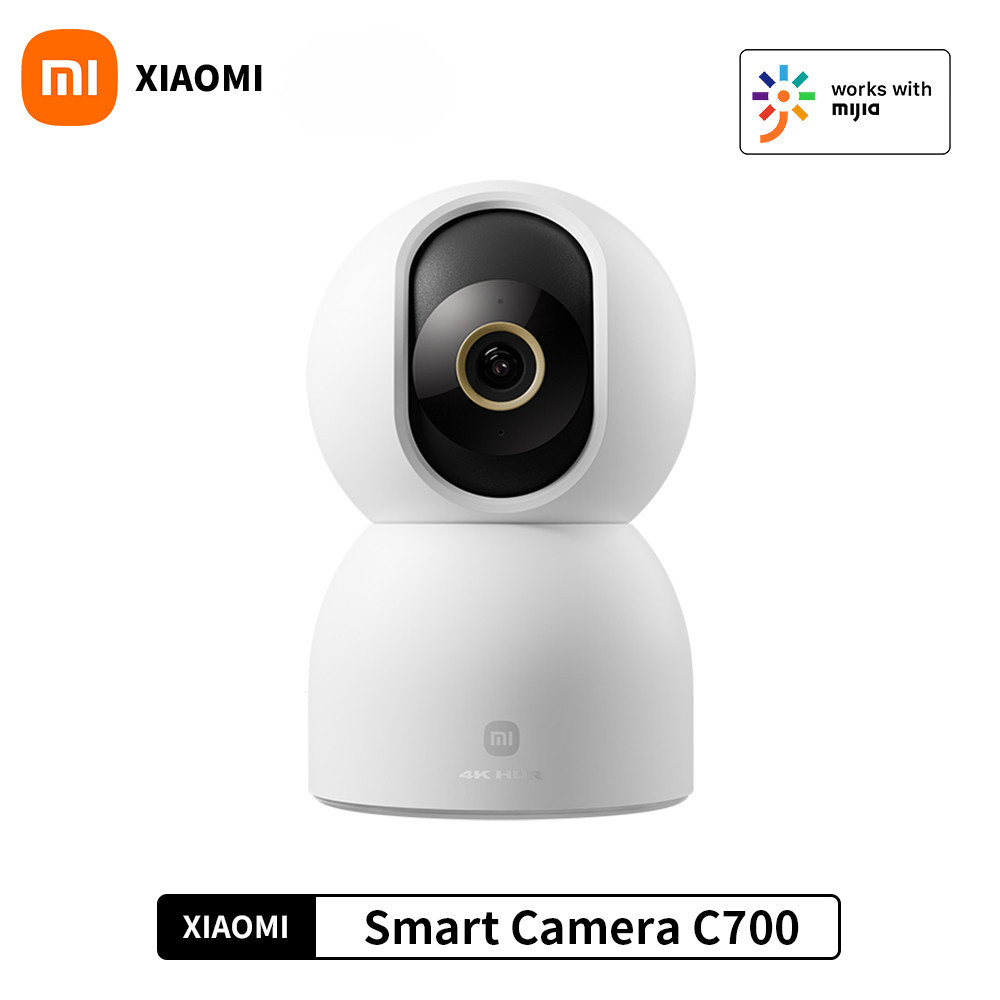 Xiaomi กล้องอัจฉริยะ C700 กล้องวงจรปิด 4K 360° มุมมองการมองเห็นได้ในเวลากลางคืนสีเต็มรูปแบบ 8 ล้านพิกเซล AI Cry Detection รุ่น CN