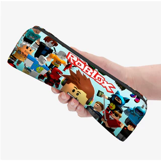 24*6*6เซนติเมตร Roblox ผ้าใบกรณีดินสอสาวเด็กกระเป๋าเหรียญผู้หญิงกระเป๋าเครื่องสําอางสํานักงานเครื่องเขียนออแกไนเซอร์เด็กอุปกรณ์การเรียน