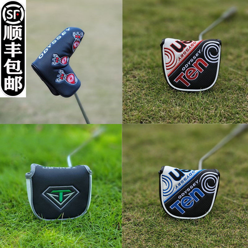 กอล์ฟ GOLF Head Cover Horn ป้องกันหมวก Rod ฝาครอบพัตเตอร์ Ball Head SLEEVEODYSSEY Odyssey One-word C