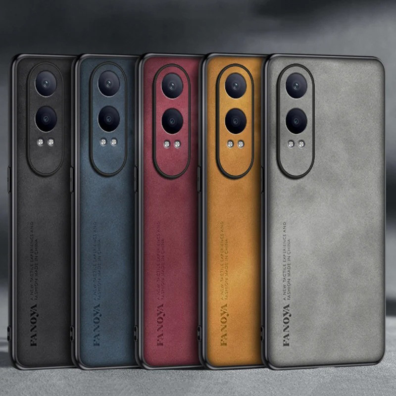 สําหรับ OnePlus Nord CE 4 Lite / CE 4 / CE 3 Lite / CE 3 5G หรูหราธุรกิจ Retro หนังยางนุ่ม TPU กรณีฝ