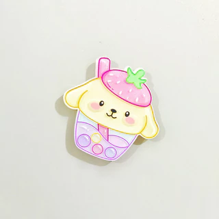 SANRIO การ์ตูนน่ารัก ซานริโอ สติกเกอร์ คุโรมิ ทํานอง แม่เหล็กติดตู้เย็นตู้เย็นตกแต่งแม่เหล็กน่ารักตู้เย็นแม่เหล็ก