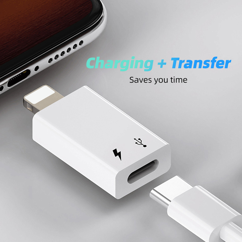 อะแดปเตอร์ USB C เป็น Lightning สําหรับ IOS ชาย Type C ตัวแปลงหญิงสําหรับ iP 14 13 11 อะแดปเตอร์ชาร์จรองรับหูฟัง
