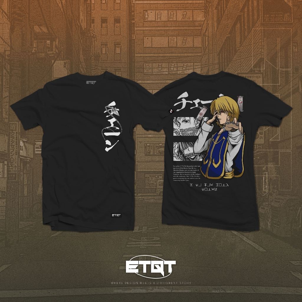 S-5XL Anime Shirt - Unisex - Etiquetta Co. - Hunter x Hunter - Kurapika v3