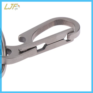 LJF 1 PC ไทเทเนียม Carabiner Multi-function พวงกุญแจ OutdoorWaist Chain แหวนหัวเข็มขัดที่เปิดขวดเบียร์เครื่องมือ TH
