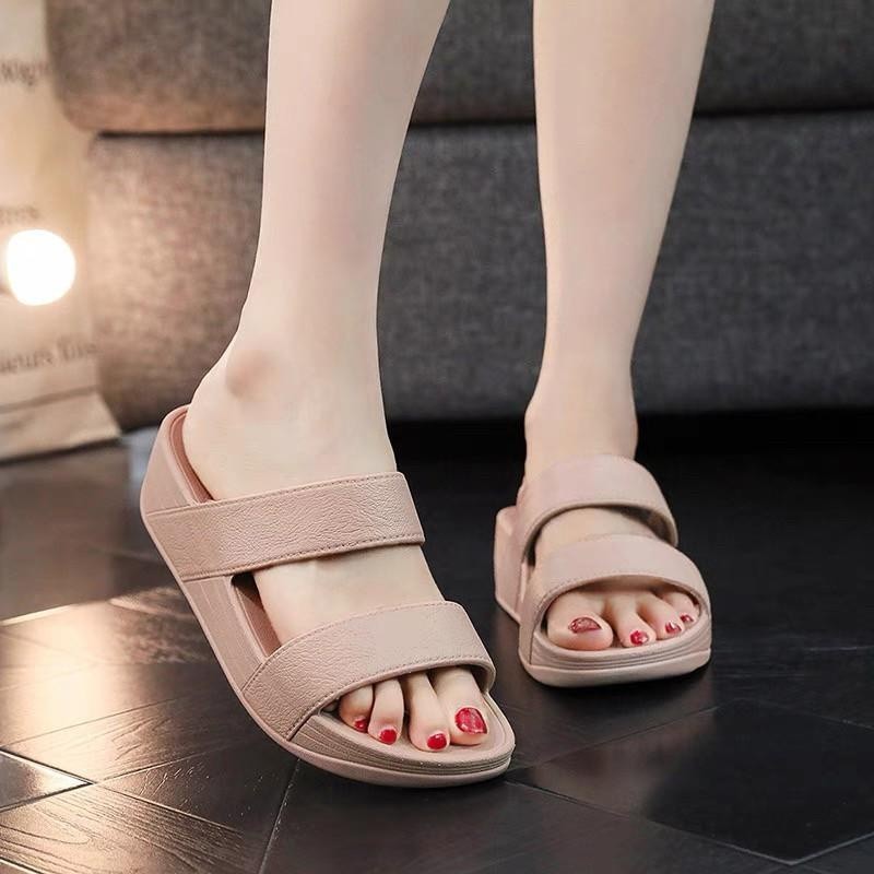 USMO รองเท้าแตะ รองเท้าแฟชั่น รองเท้าผู้หญิง พื้นนุ่ม ยางEVA หนา5เซน ใส่สบาย ไซส์ครบ 💥สั่งเผื่อ 1 ไซส์💥 - รูปที่ 2