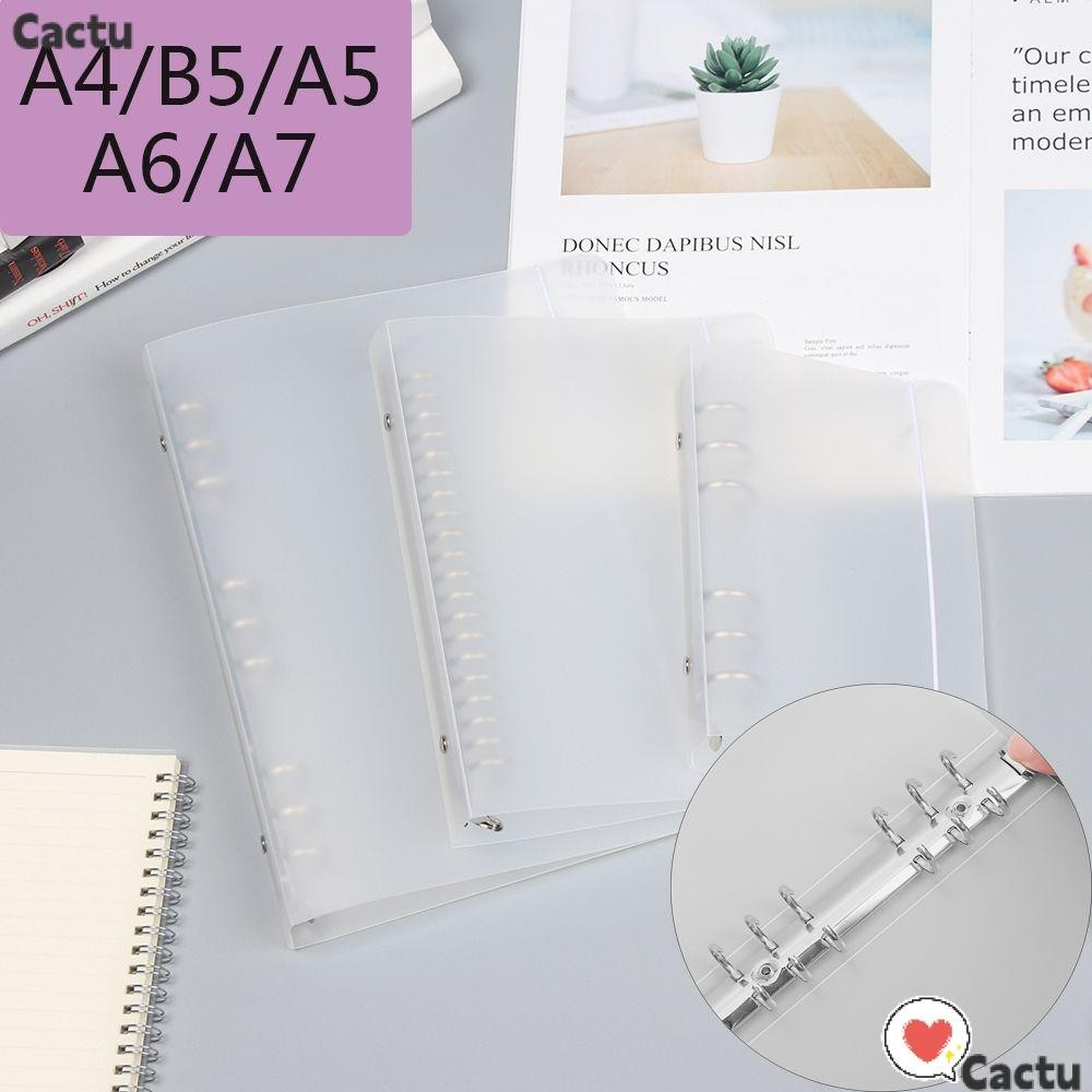 Cactu แฟ้มโฟลเดอร์พลาสติก ขนาด A4 B5 A5 A6 A7 เติมได้ สไตล์วินเทจ สําหรับใส่โน้ตบุ๊ก สํานักงาน เครื่องเขียน สมุดบันทึก ไดอารี่