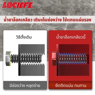 LOCIEFE น้ำยาล็อคเกลียว น้ำยาล็อกเกลียว น้ำยากันคลาย น้ำยาล็อคเกลียวแรงยึดสูง เบอร์ 242 263 271 10ml/50ml