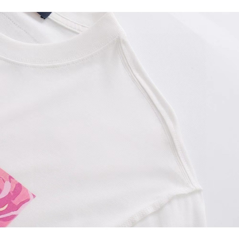 ❤️❤️READY & Stock❤️❤️ L***v T เสื้อผู้ชายแขนสั้นผู้หญิงเสื้อโปโลเสื้อ Unisex 2024 ใหม่