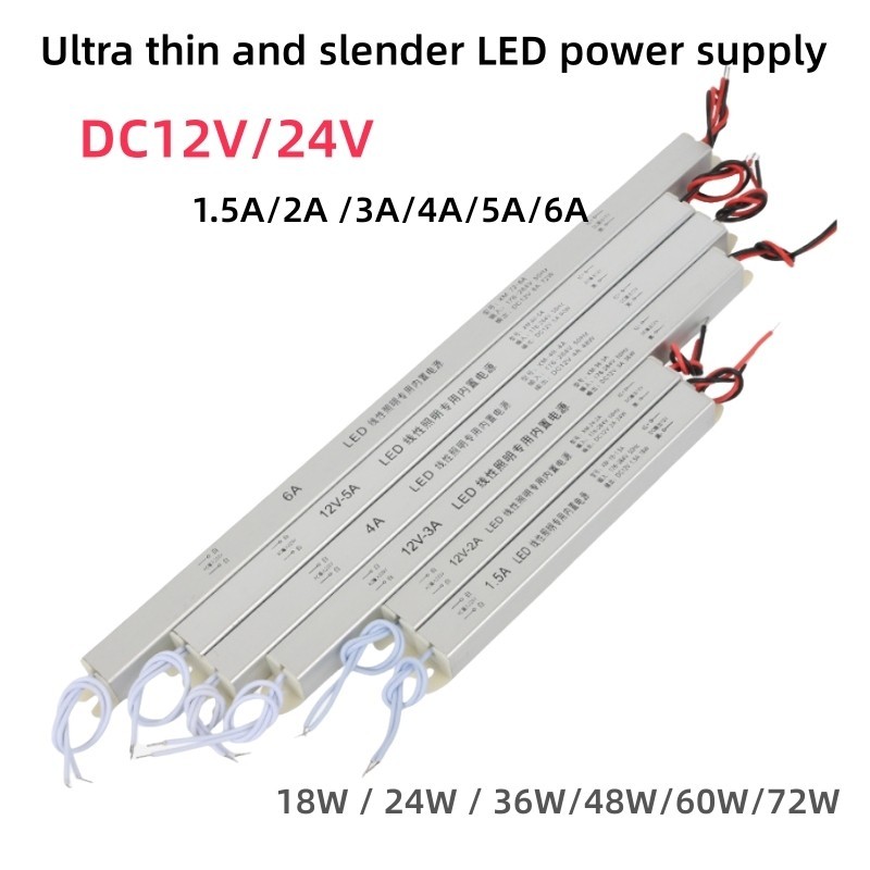 Ac220v ถึง DC12V/24V Led แหล่งจ่ายไฟหม้อแปลงไฟฟ้าอะแดปเตอร์ 18W 24W 36W 48W 60W 72W Led Driver สําหรับกล่องไฟ Led Transformer