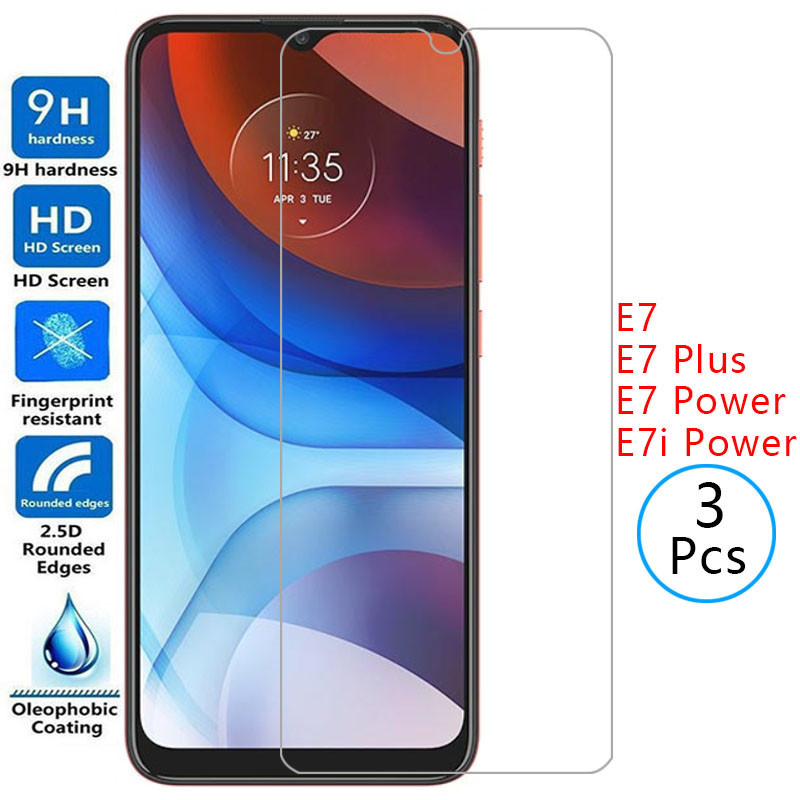 กระจกนิรภัยป้องกันสําหรับ motorola moto e7 plus e7i power ป้องกันหน้าจอบน motoe7 e 7 i 7i 7e e7power