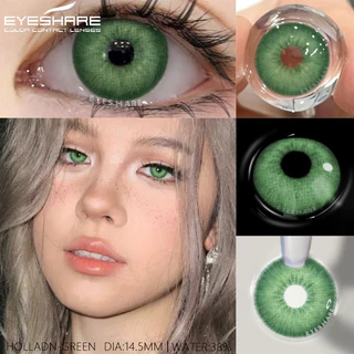 [จัดส่งจากประเทศไทย] Eyeshare 1 คู่ธรรมชาติสีเขียวคอนแทคเลนส์รายปีสีน้ําตาล Colorcon แต่งหน้าเทานักเรียนเลนส์สีฟ้าสําหรับดวงตาเลนส์นุ่มคุณภาพสูง