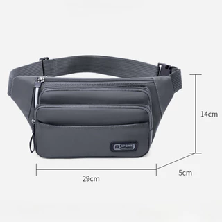 (w76)กระเป๋าคาดอกคาดเอว รุ่น R Sport ผ้าไนล่อนหนา 5ช่องซิป