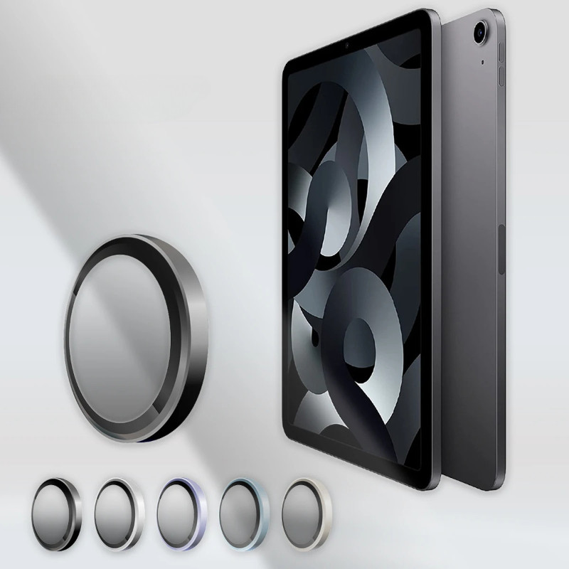 Ipadpro Mini6 Mini7 9Hคุณภาพสูงคลุมทั้งหมดโลหะอลูมิเนียมเลนส์กล้องฟิล์มกระจกนิรภัยสําหรับiPad Mini 7 2024 6 2021 Pro 11 12.9 นิ้ว 2018 แท็บเล็ตเลนส์กันชนPro
