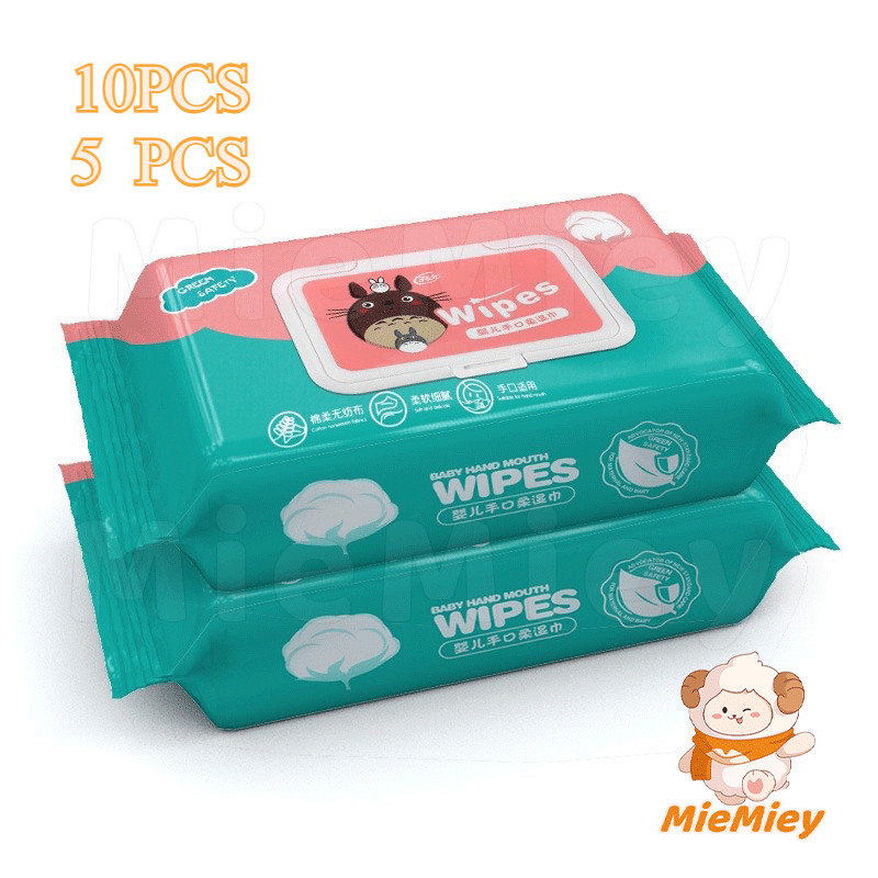 10 แพ็ค ทิชชู่เปียก กระดาษเปียก ทิชชูเปียกเด็ก Baby Wipes ผ้าเปียก แพ็คละ 80 แผ่น