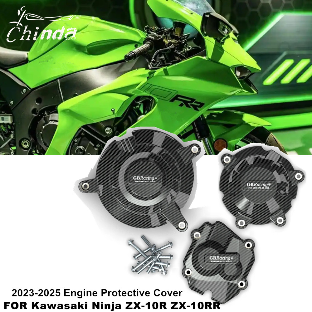 ฝาครอบป้องกันเครื่องยนต์รถจักรยานยนต์ Kawasaki Ninja ZX-10R ZX-10RR ZX10R ZX10R ZX10RR 2023 2024 202
