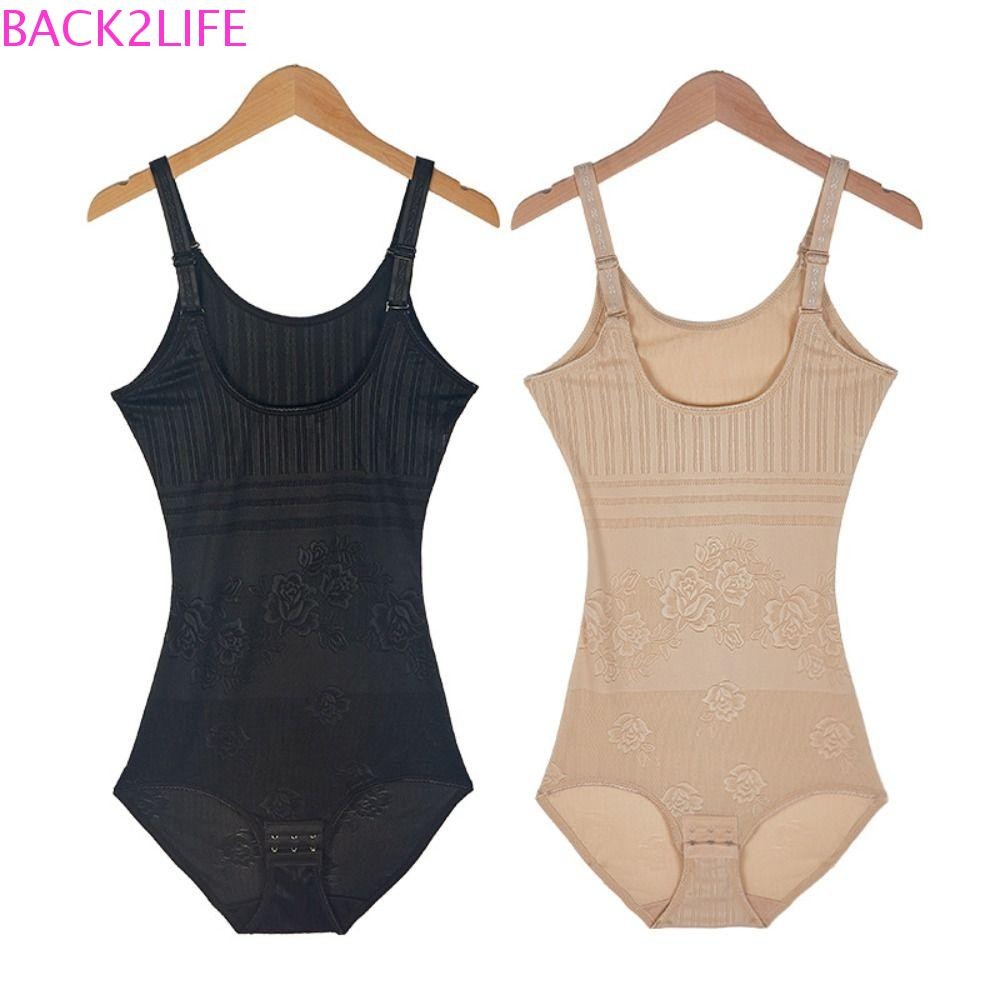 Back2life เครื่องไสบอดี้สูทกระชับสัดส่วน, กางเกงหลังคลอดบางดอกไม้, แฟชั่นกางเกงหน้าท้องไม่มีรอยต่อ Body Shaping ชุดชั้นใน Lady