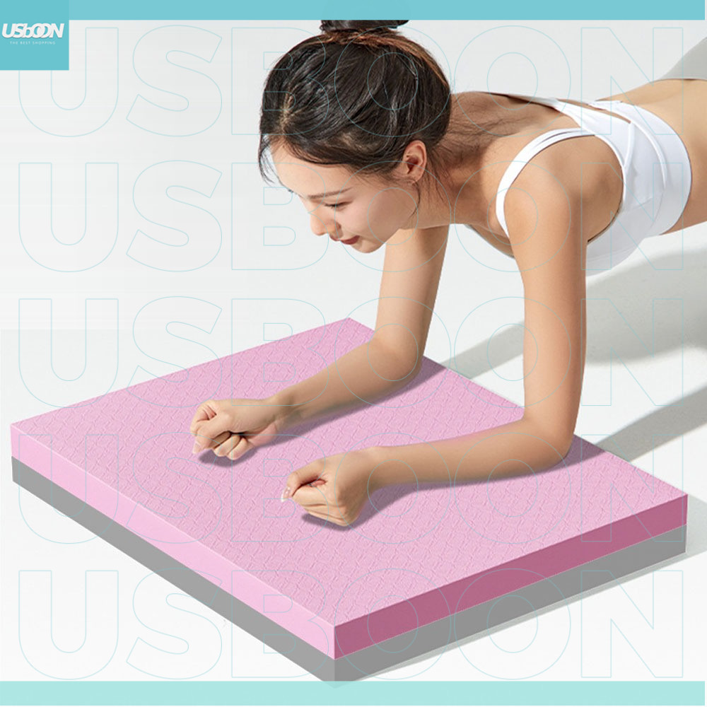 usboon แผ่นโฟมรองเข่า สำหรับออกกำลังกาย ฝึกการทรงตัว แผ่นรองเข่าศอก กันน้ำ กันเหงื่อ