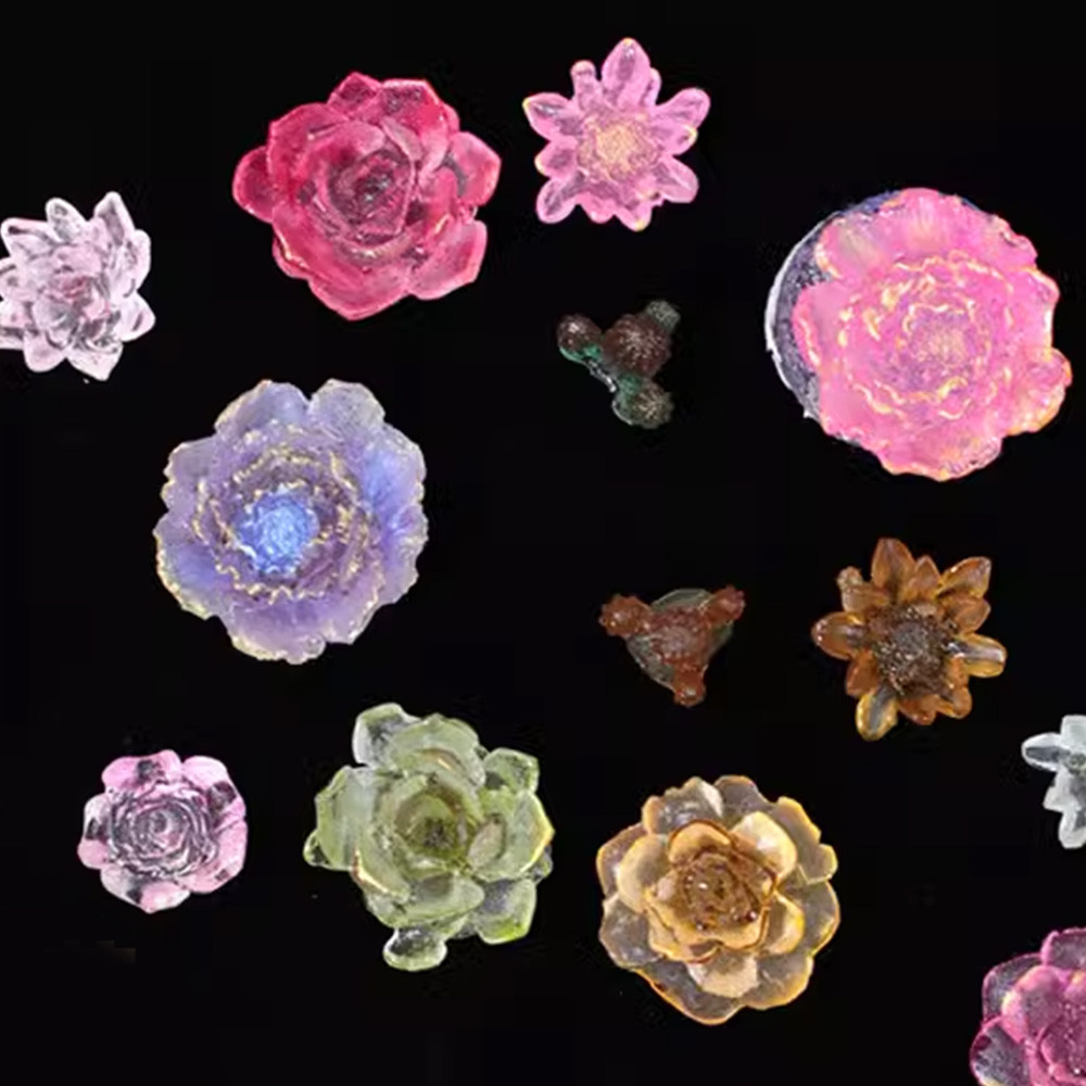 คัลเลน 7 แบบ รูปดอกไม้ สบู่ซิลิโคน แม่พิมพ์ฟองดอง ดอกกุหลาบ ดอกพีโอนี ดอกมะลิ แม่พิมพ์ DIY งานฝีมือจากน้ำตาล ดินโพลิเมอร์ การปั้นแป้ง - รูปที่ 6