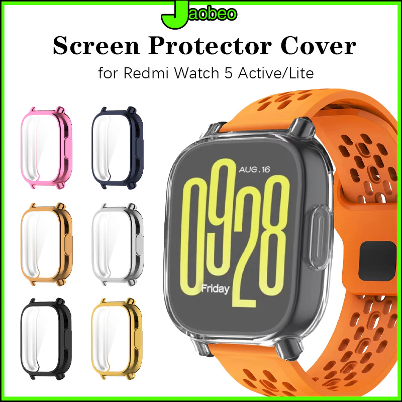 เคสtpu for Redmi Watch 5 Active / Redmi Watch 5 Lite Electroplated ฝาครอบกันชนป้องกันหน้าจอนุ่ม