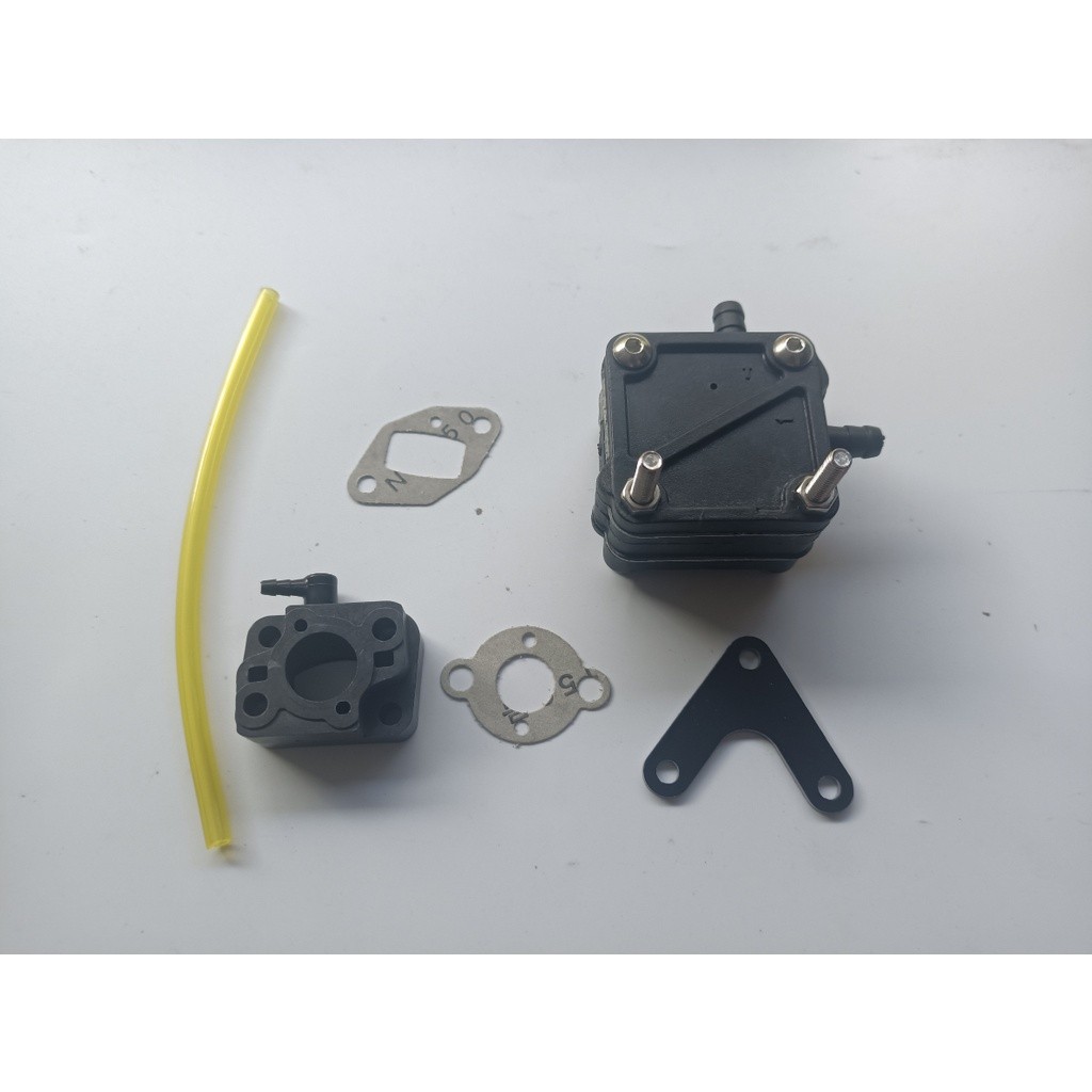 ปั๊มน้ําสีดํา c/w คาร์บูเรเตอร์ insulator fit Zenoah RCMK เครื่องยนต์สําหรับ RC เรือมอเตอร์เครื่องยนต์เบนซิน