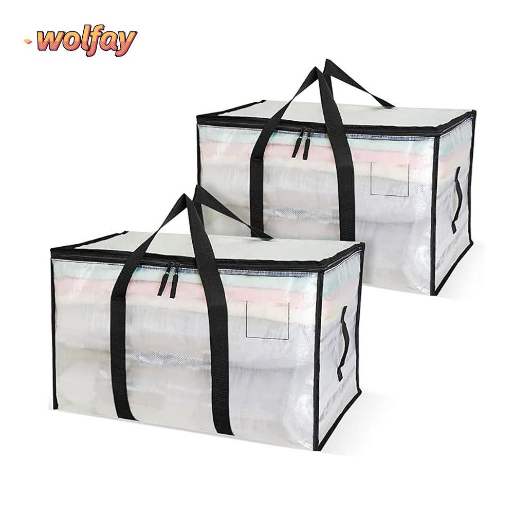 Wolfay Moving Boxes, Heavy-Duty Large Capacity Moving Bags, Travel Folding Space Saving Large Tote