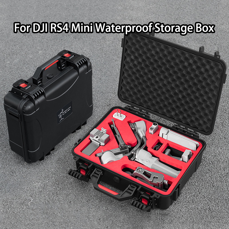 สําหรับกล่องเก็บของ DJI RS4 Mini, กล่องเก็บของกันน้ําและป้องกันการตกหล่น, อุปกรณ์เสริมโคลงกล้อง DJI Ronin, กระเป๋าถือ, กล่องป้องกันไหล่และ crossbody
