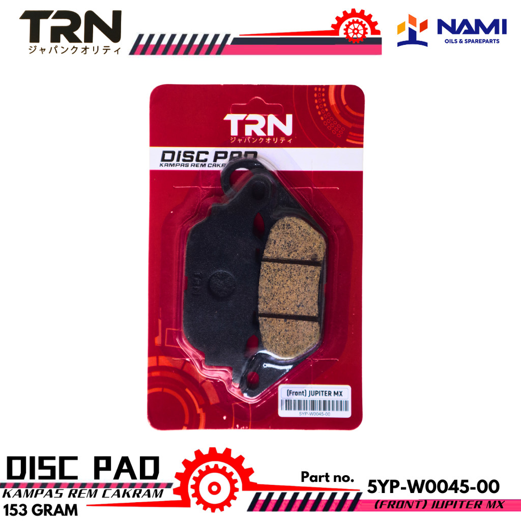 *TRN DISC PAD 5YP-W0045-00* ผ้าเบรค DISC สําหรับ JUPITER MX (หน้า)