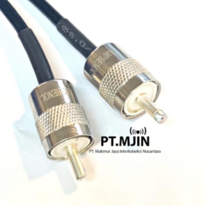 LP Rg58 Single Core Jumper Cable PL259 Male to Pl259 Male Amphenol 8 M