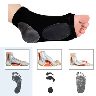 Sriei 1 คู่ Arch Support Sleeve Cushioned Soft Elastic Gel Pad ผ้า Arch ถุงเท้าสําหรับแบนปวดเท้า Plantar Fasciitis ส้น Spurs