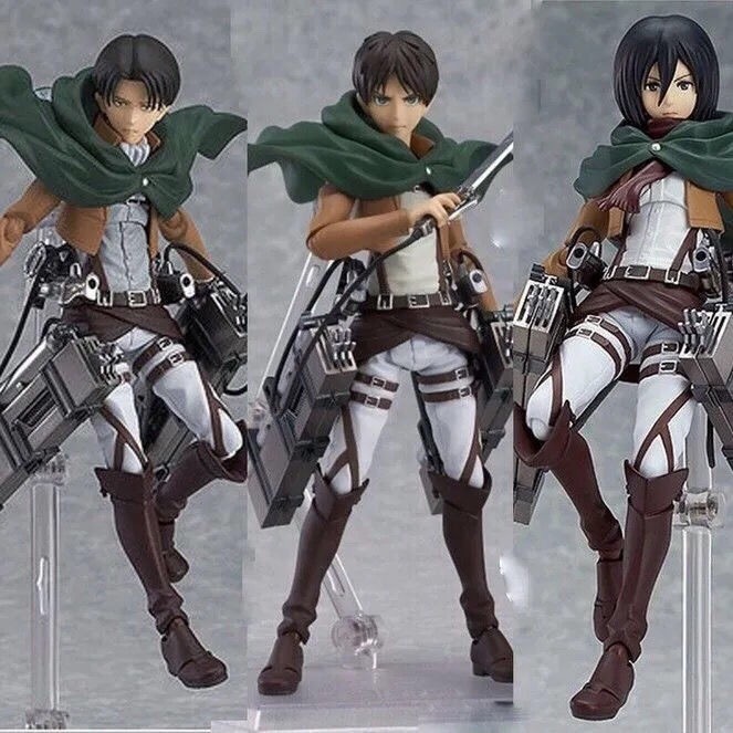 Attack on Titan 203 Mikasa เครื่องประดับโมเดลอนิเมะ 207 อัลเลน/213 ของขวัญตุ๊กตาอนิเมะกัปตัน