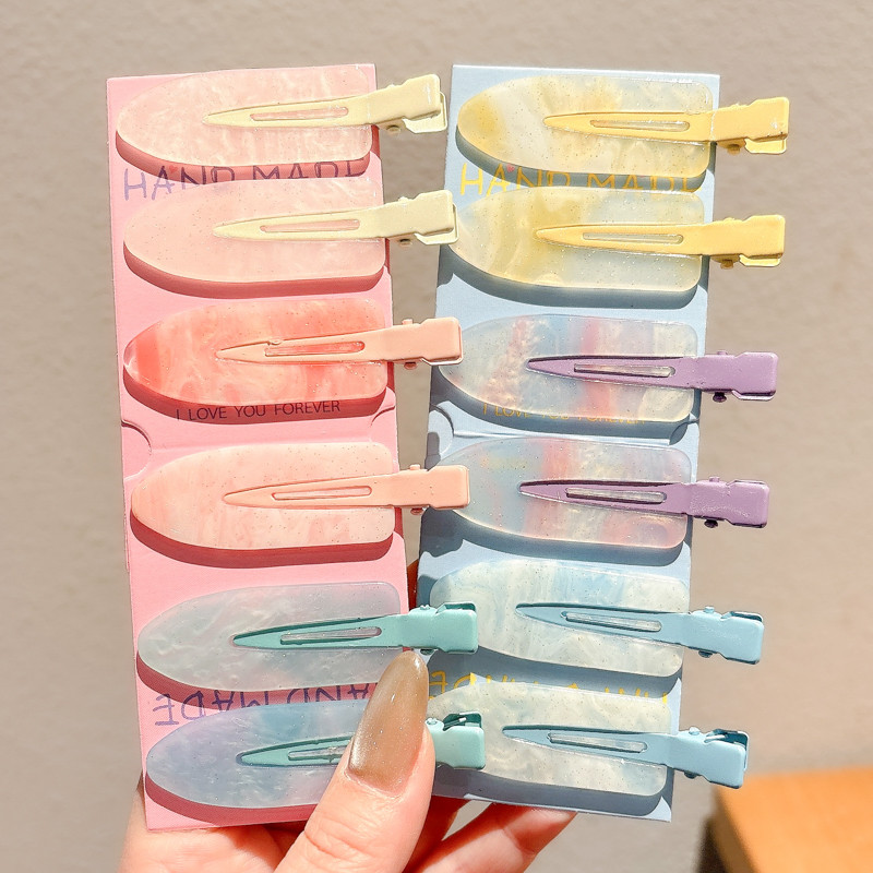 กิ๊บติดผมปากเป็ดไร้ร่องรอยที่สวยงามสําหรับผู้หญิง - รูปที่ 7