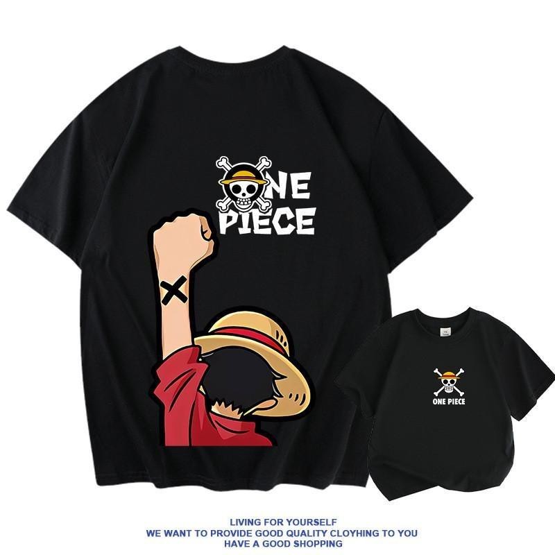 2025 Vintage One Piece Luffy เสื้อยืดเด็ก Cool Anime Graphic Tee Soft ทนทาน