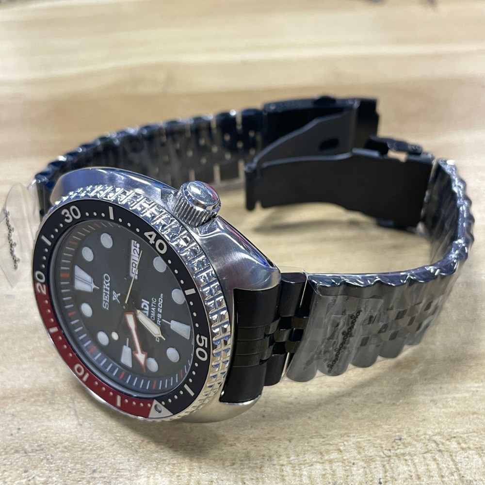 สําหรับ 22mm Seiko Turtle strap Prospex PADI Hollow Curved Seiko King Turtle Jubilee WatchBand strap Bracelet