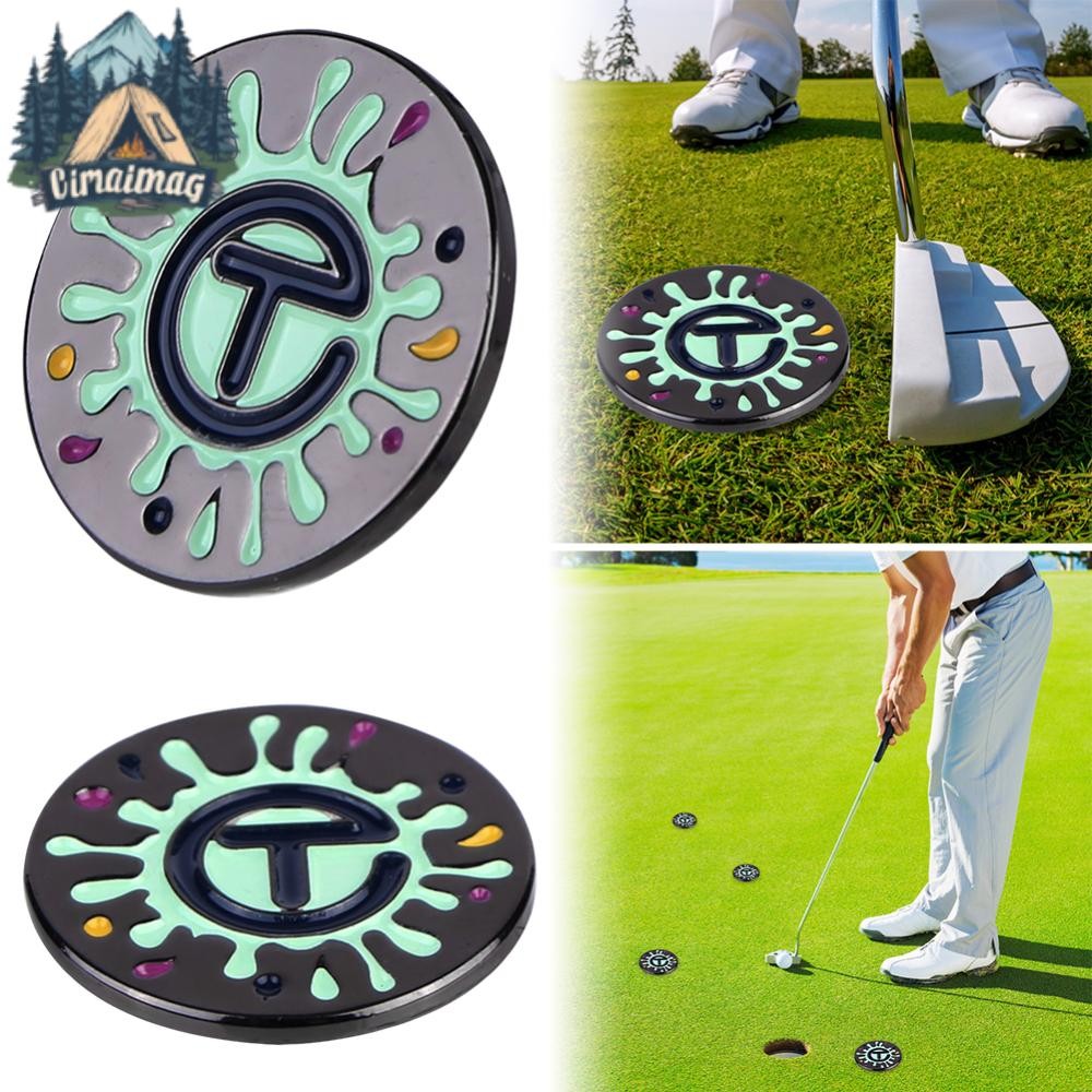 Golf Ball Mark Metal Golf Marker ลูกกอล์ฟแบบถอดได้สําหรับผู้ชายผู้หญิง Golfer