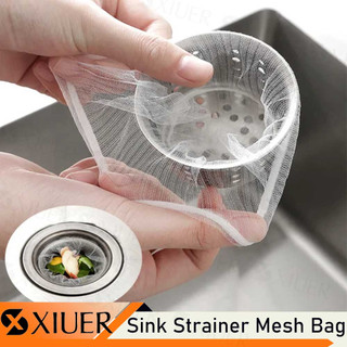 50/100Pcs Kitchen Sink Strainer Elastic Mesh Bag Disposable Sink Drain Basket  Anti Clogging Bags