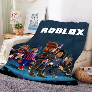 ผ้าห่มฟลีซอุ่นสำหรับโซฟาฤดูหนาวเกม B-Roblox เตียงนอนขนฟูผ้าห่มนุ่มขนาดคิงไซส์ผ้าปูที่นอนไมโครไฟเบอร์ของขวัญวันเกิด