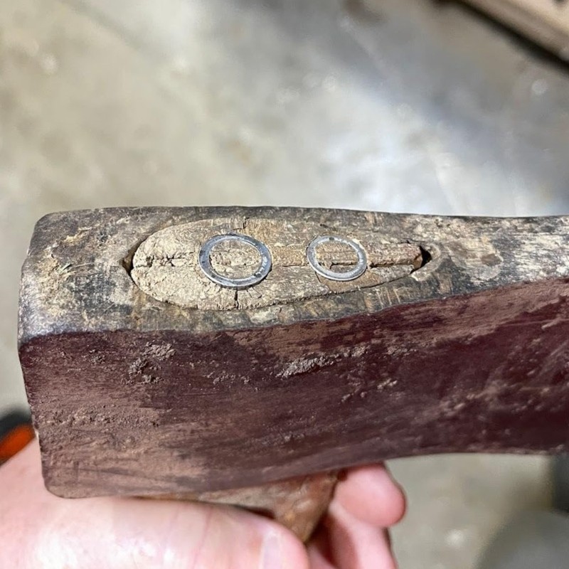 SWEET ~ 10 ชิ้นความปลอดภัยกรวย Handle Wedges รอบความปลอดภัย Wedges Axes มือโลหะ Wedges ค้อนเหล็ก Wed