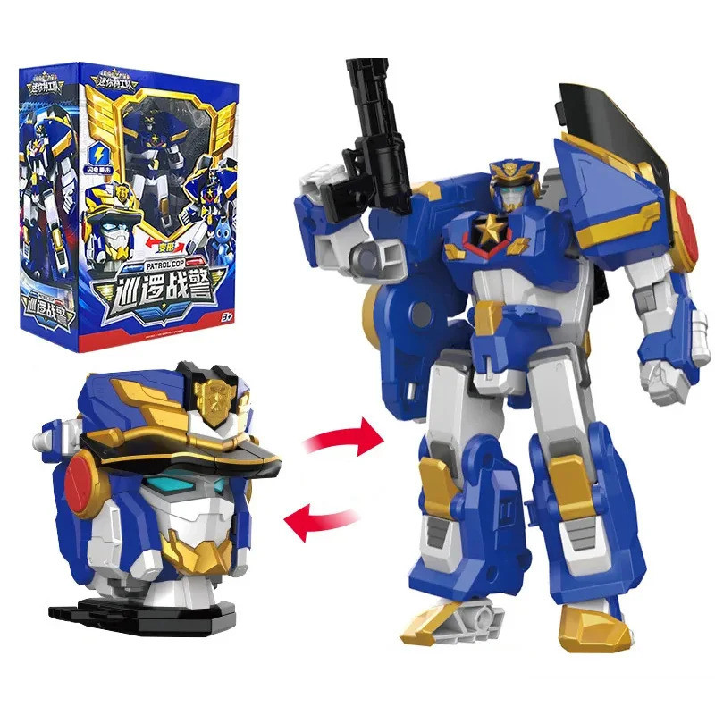 9 สไตล์ Mini Force Strongest ตํารวจเปลี่ยนหุ่นยนต์ของเล่นตัวเลขการกระทํา MiniForce X Transformation หุ่นยนต์ Cop Patrol ของเล่นสําหรับของขวัญเด็ก